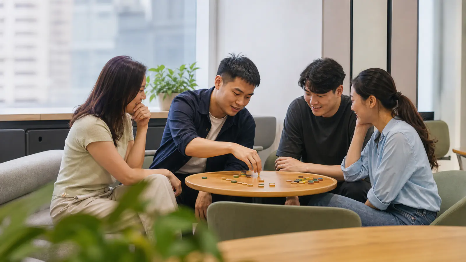 團隊討論流程改善方向及業務回報